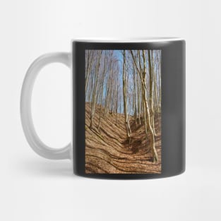 Landscape with beech forest on springtime Mug